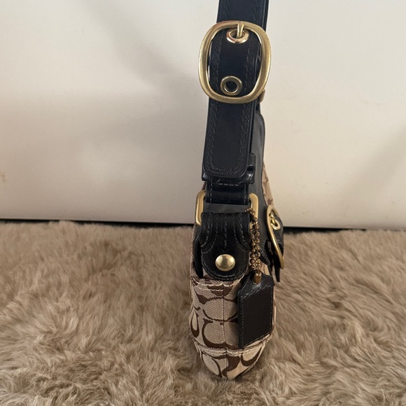 Coach Bleecker Soho Y2K Shoulder Bag Signature Jacquard Handbag. Small size - Picture 5 of 11